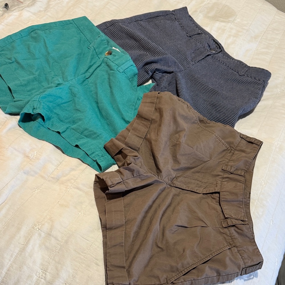 New York & Company Women's Shorts - Teal, Navy, Brown bundle.